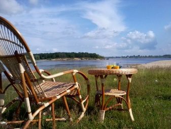 Плетеная мебель для дачи: красивые варианты в дизайне интерьера