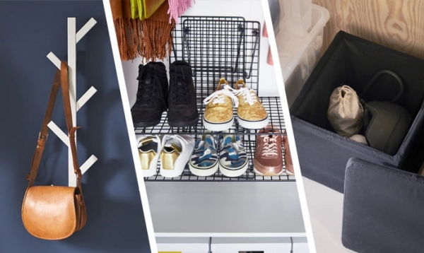 Организация хранения в прихожей товарами из IKEA Организация хранения в прихожей товарами из IKEA