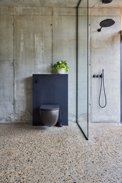 Треугольный загородный дом с живой зеленой крышей