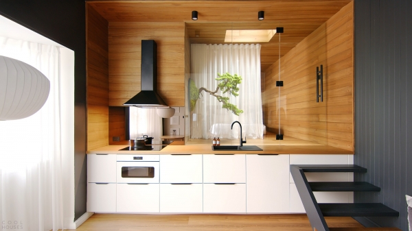 Небольшая квартира с впечатляющим дизайном в стиле дзен Небольшая квартира с впечатляющим дизайном в стиле дзен